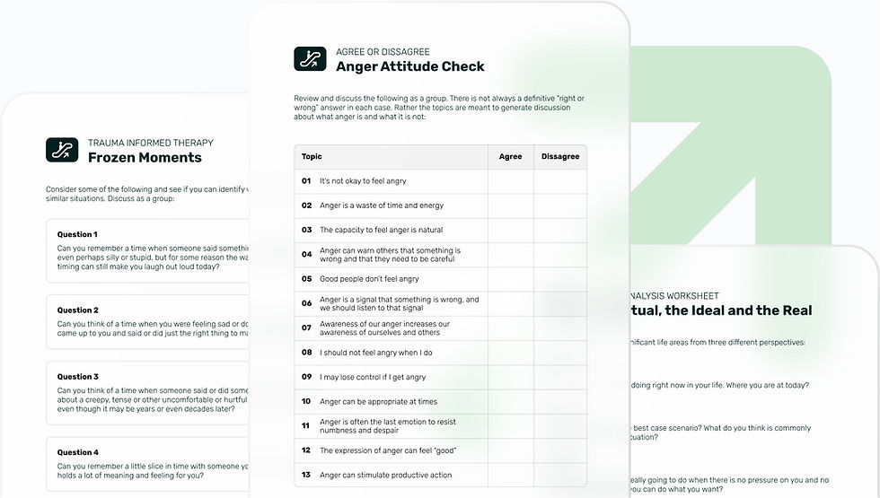 Mental Health Worksheets Addiction & Emotional Regulation Tools | Taking the Escalator